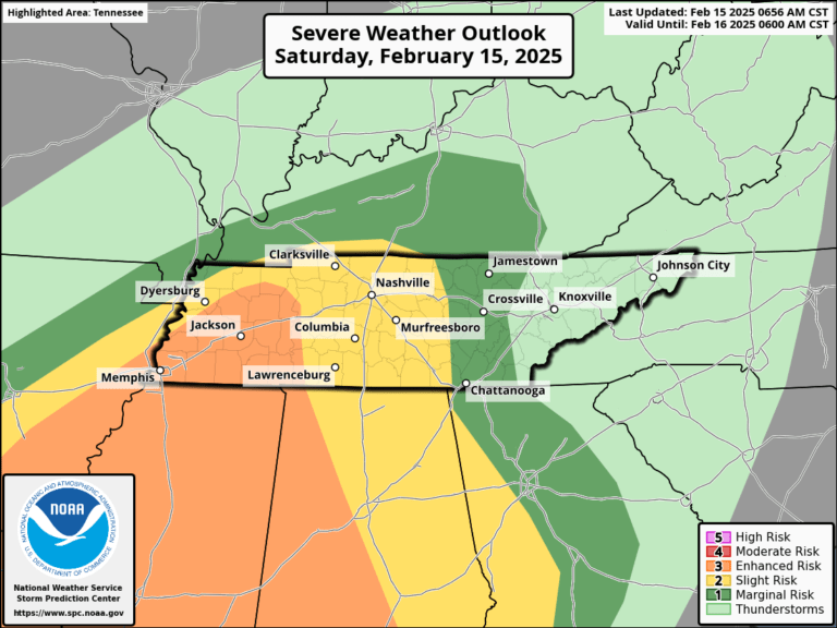 SEVERE WEATHER THREAT FOR MIDDLE AND EAST TENNESSEE THIS WEEKEND – 3B ...