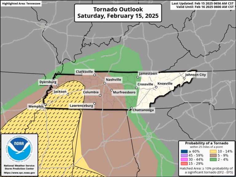 SEVERE WEATHER THREAT FOR MIDDLE AND EAST TENNESSEE THIS WEEKEND – 3B ...
