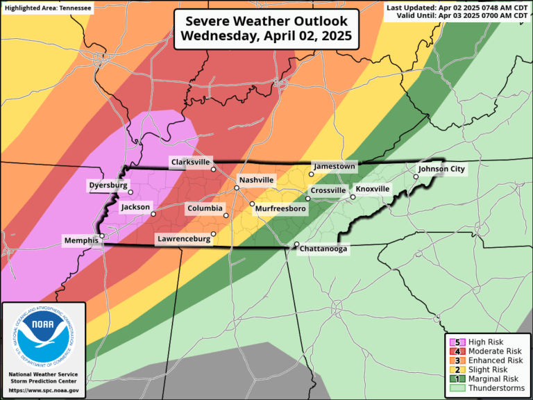 SEVERE STORMS AND FLOODING THREATEN MIDDLE TENNESSEE – 3B Media News