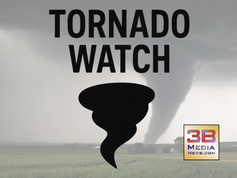TORNADO WATCH ISSUED – 3B Media News