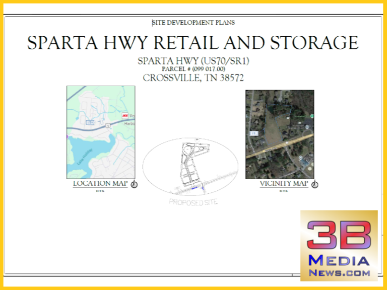 Shell Sparta Development Map CROSSVILLE PLANNERS APPROVE DEVELOPMENT FOR SPARTA HIGHWAY SITE – 3B ...
