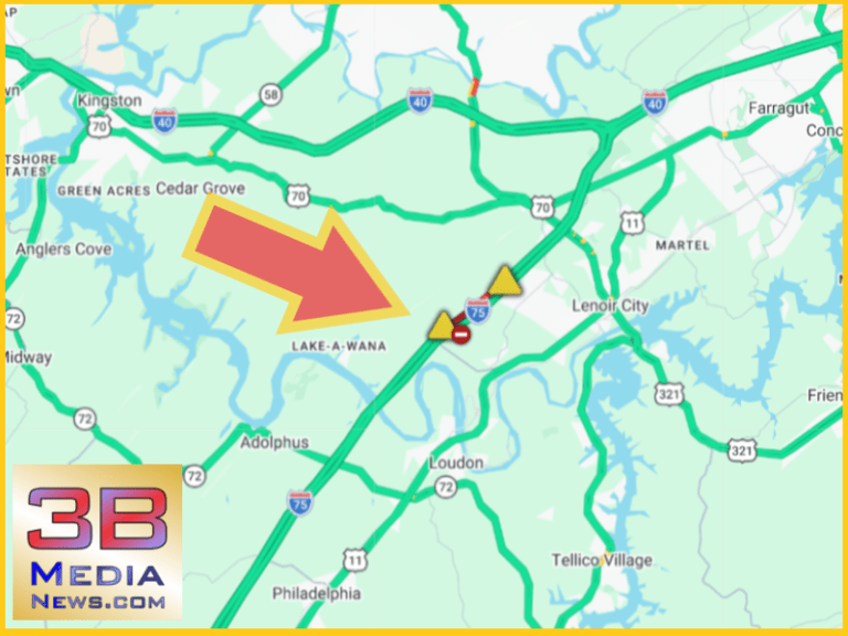 MULTI-VEHICLE CRASH ON I-75 IN LOUDON COUNTY – 3B Media News