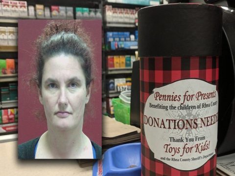 WOMAN CHARGED WITH STEALING FROM RHEA COUNTY ANGEL TREE TOY DONATIONS