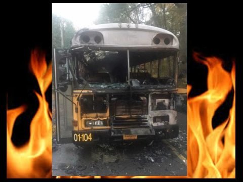 MONTGOMERY COUNTY SCHOOL BUS CATCHES FIRE WITH STUDENTS ABOARD