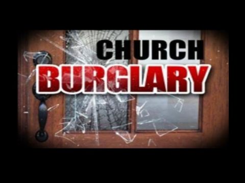 CROSSVILLE CHURCH REPORTS BURGLARY OVER THE WEEKEND