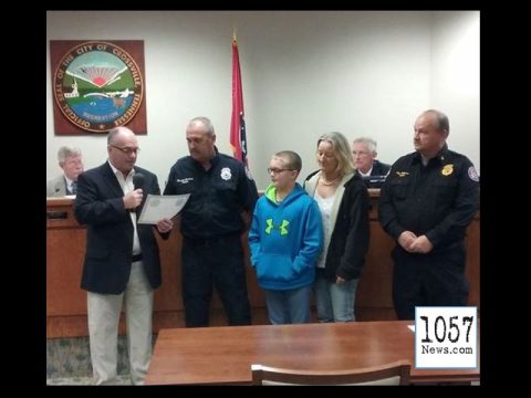 CROSSVILLE CITY FIREFIGHTER OF QUARTER ONE OF MANY RECOGNIZED AT CITY COUNCIL MEETING