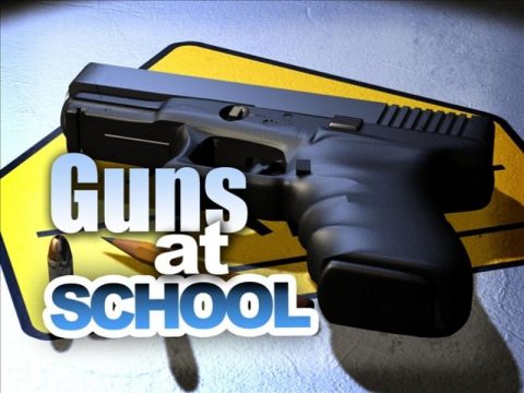 UNLOADED GUN FOUND IN STUDENT'S CAR FRIDAY