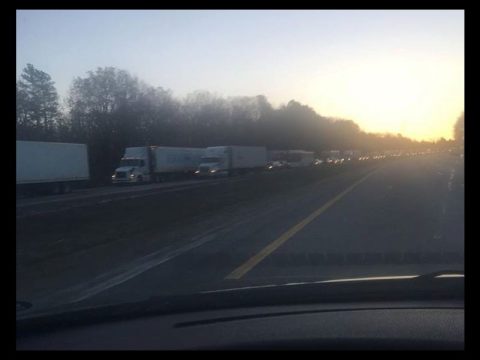 TWO ACCIDENTS IN CUMBERLAND COUNTY DUE TO ICY INTERSTATE 40
