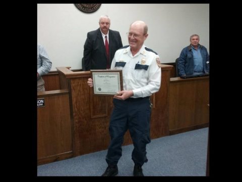 FORMER CUMBERLAND COUNTY FIRE CHIEF JEFF DODSON RECOGNIZED BY COMMISSION