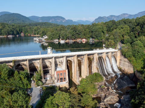 Lake Lure dam