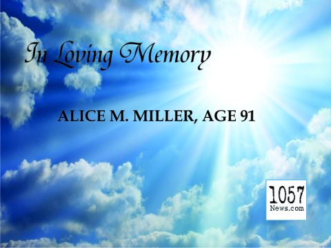 ALICE MABEL MILLER, 91