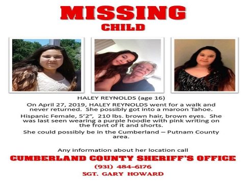 MISSING CUMBERLAND COUNTY TEEN