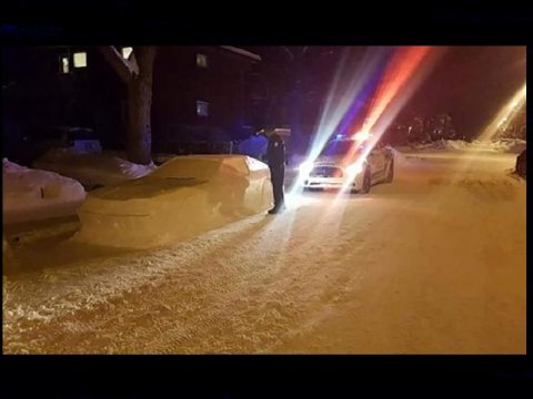 Montreal snow car