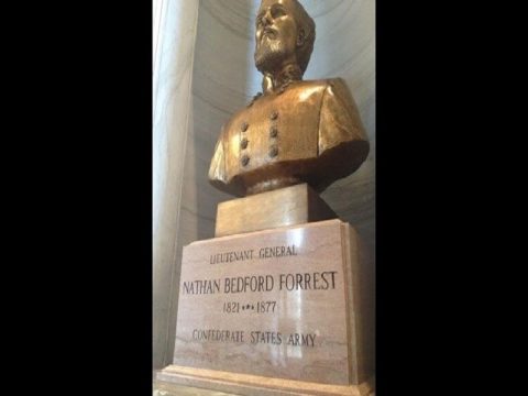 PROTEST OF NATHAN B. FORREST BUST MADE DURING NEW HOUSE SPEAKER CEREMONY