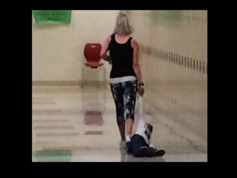 Ohio teacher drags student