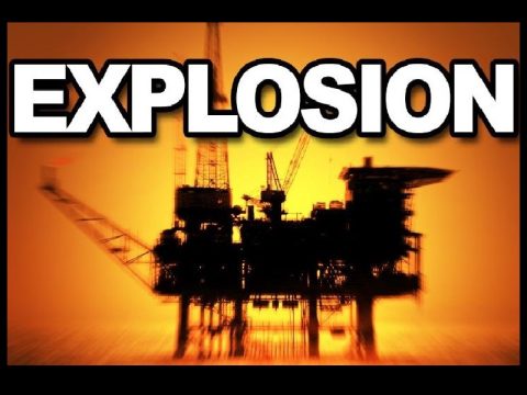 Oil rig explosion
