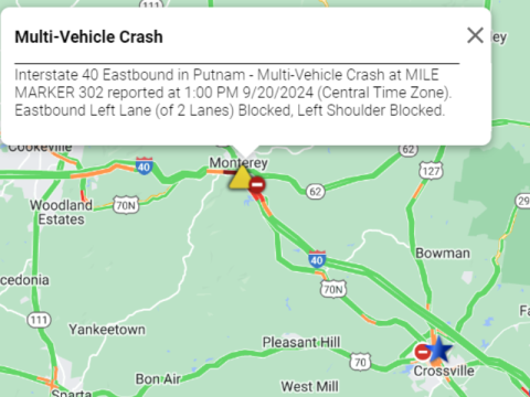 Putnam crash map