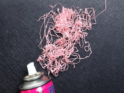 VANDALS USE "SILLY STRING" ON VEHICLE