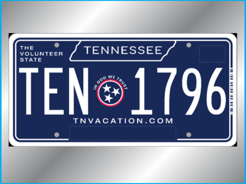 TENNESSEE NEW LICENSE PLATE 800X600