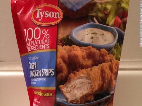 TYSON RECALLS NEARLY 12 MILLION POUNDS OF CHICKEN STRIPS DUE TO POSSIBLE METAL CONTAMINATION