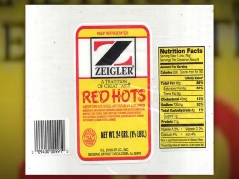 ZEIGLER SAUSAGE PACKS RECALLED DUE TO POSSIBLE METAL CONTAMINATION