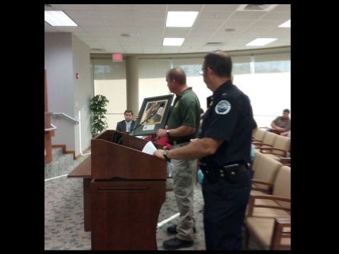 CROSSVILLE CITY COUNCIL HONORS POLICE OFFICER RIDEN AND K-9 OFFICER CAIN