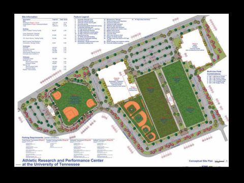 PLANS CALL FOR NEW SPORTS COMPLEX AT UNIVERSITY OF TENNESSEE