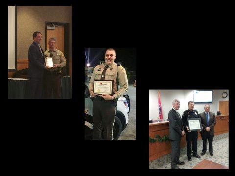 CROSSVILLE/CUMBERLAND COUNTY LAW ENFORCEMENT OFFICERS RECEIVE AWARDS