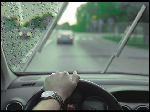 drive in rain