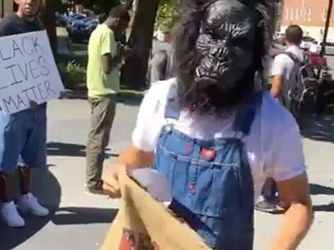 ETSU STUDENT CHARGED WITH DISRUPTING BLACK LIVES MATTER EVENT IN GORILLA MASK