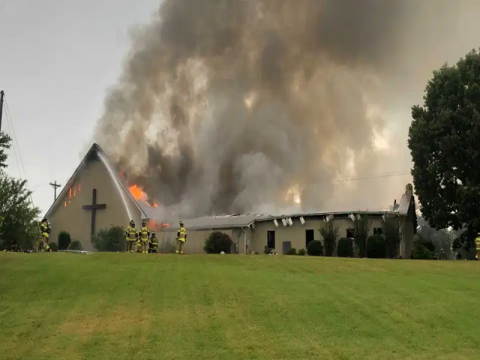 greenville church fire