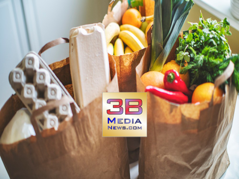 grocery bags w 3b logo
