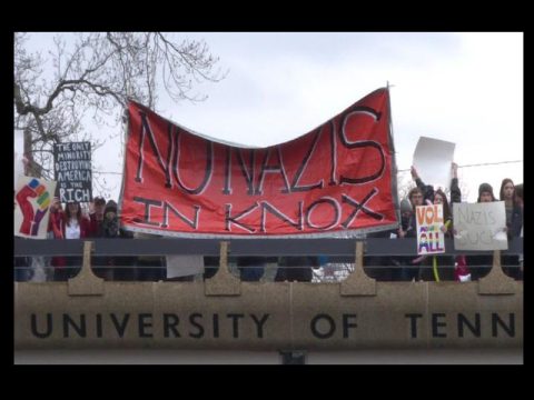 PROTEST GREETS WHITE SUPREMACIST RALLY AT UNIVERSITY OF TENNESSEE