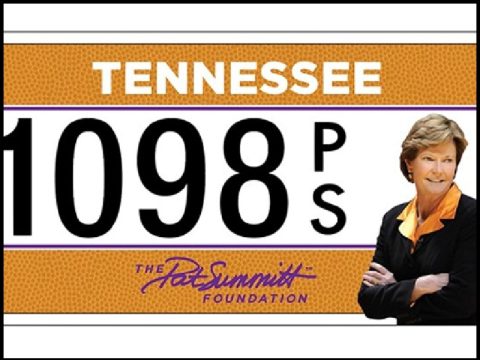 PAT SUMMIT FOUNDATION SPECIALTY PLATES AVAILABLE SOON