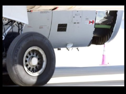plane hole in engine
