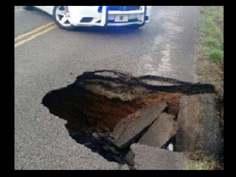 BYRAMS FORK ROAD IN ANDERSON COUNTY REOPENS AFTER SINKHOLE APPEARS