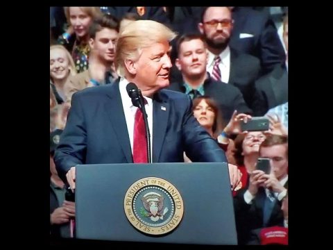THOUSANDS BRAVE COLD TO SEE PRESIDENT TRUMP IN NASHVILLE
