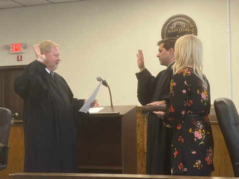 will ridley swearing in county judge